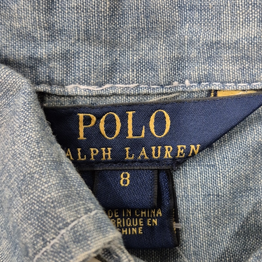 POLO RALPH LAUREN Girl's Chambray Dress - Picture 3 of 7